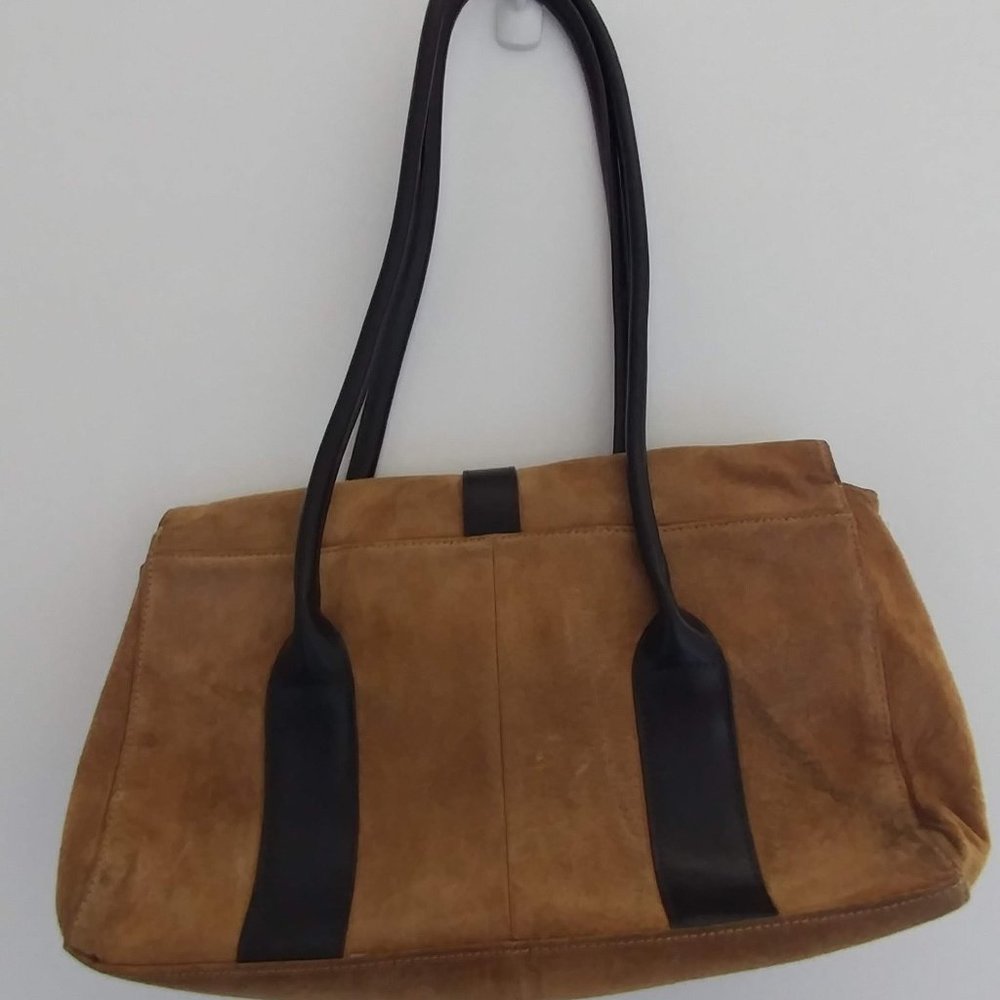 Wilson’s Leather Pelle Studio Tan Suede Handbag